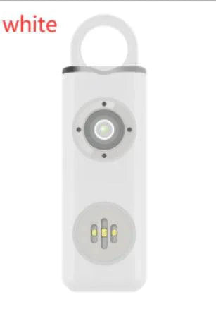 Mandotos women's self-defense safety alarm with flashing light and siren for personal security and protection.