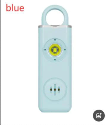 Mandotos women's self-defense safety alarm with keychain and flashing light for personal security and safety.