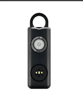 Mandotos women's self-defense safety alarm with keychain and button for emergency alert, portable personal safety device.