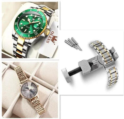 Mandotos women’s luxury quartz bracelet watch with diamond accents, stylish fashion casual ladies wristwatch with a Geneva design