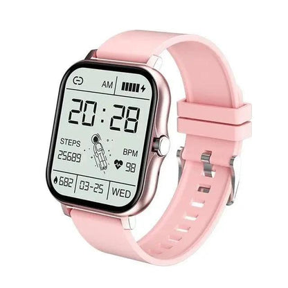 MANDOTOS Y13 Smart Watch with pedometer, heart rate monitor, Bluetooth call function, and fitness tracking features.