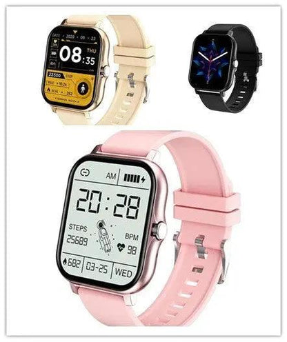 Mandotos Y13 Smart Watch with pedometer, heart rate monitor, and Bluetooth call features, shown with a sleek black band.
