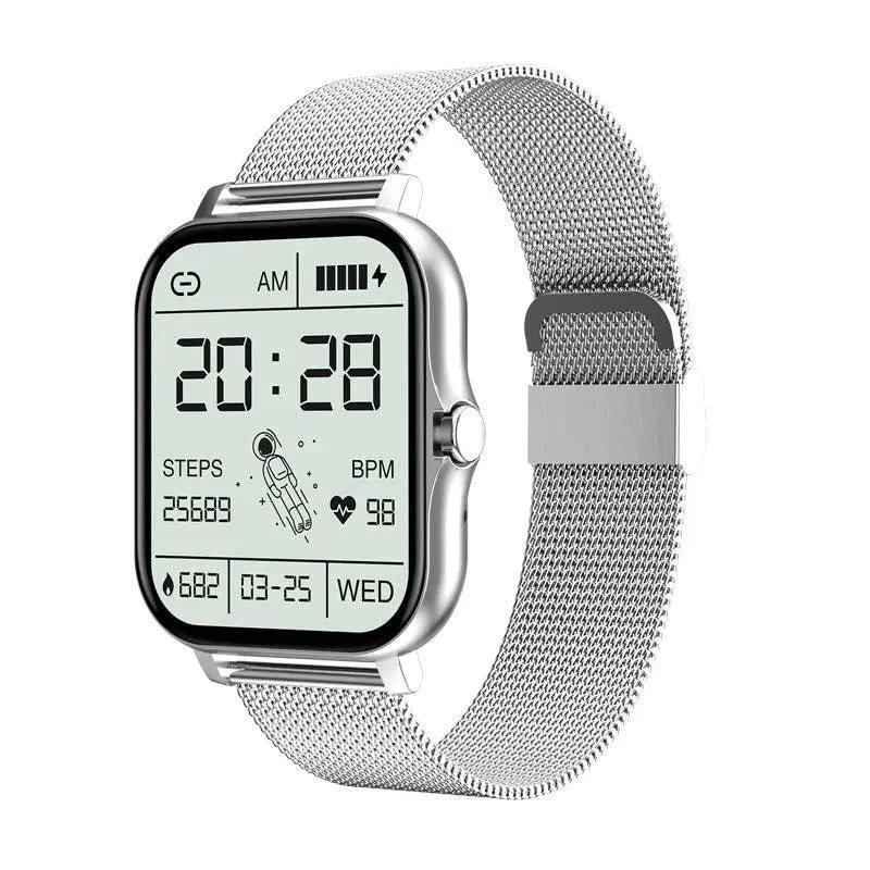 Mandotos Y13 smart watch with pedometer, heart rate monitor, Bluetooth call functionality, and fitness tracking features.