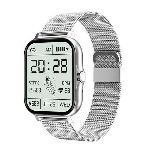 Mandotos Y13 smart watch with pedometer, heart rate monitor, Bluetooth call functionality, and fitness tracking features.