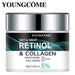 Mandotos YoungCOME Retinol Cream jar showing smooth, nourishing cream designed to improve skin elasticity and texture.