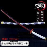 Mandotos Zenitsu Agatsuma katana toy with detailed hilt and blade, perfect for fans of Demon Slayer character collectibles.