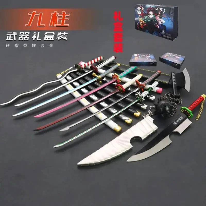 Mandotos Zenitsu Agatsuma katana toy with detailed handle and blade, perfect for fans of Demon Slayer anime characters.