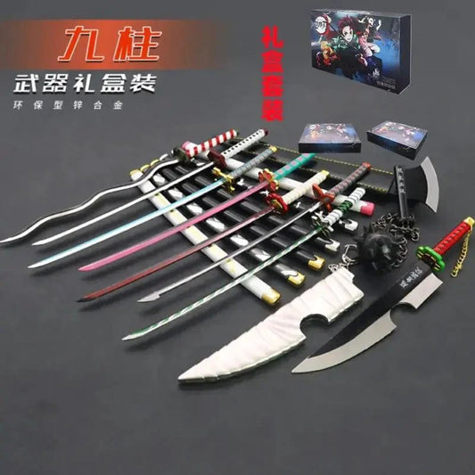 Mandotos Zenitsu Agatsuma katana toy with detailed handle and blade, perfect for fans of Demon Slayer anime characters.