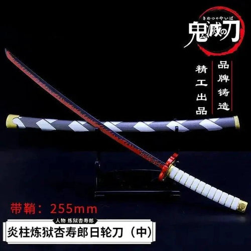 Mandotos Zenitsu Agatsuma katana toy with detailed handle and blade, perfect for fans of Demon Slayer anime.