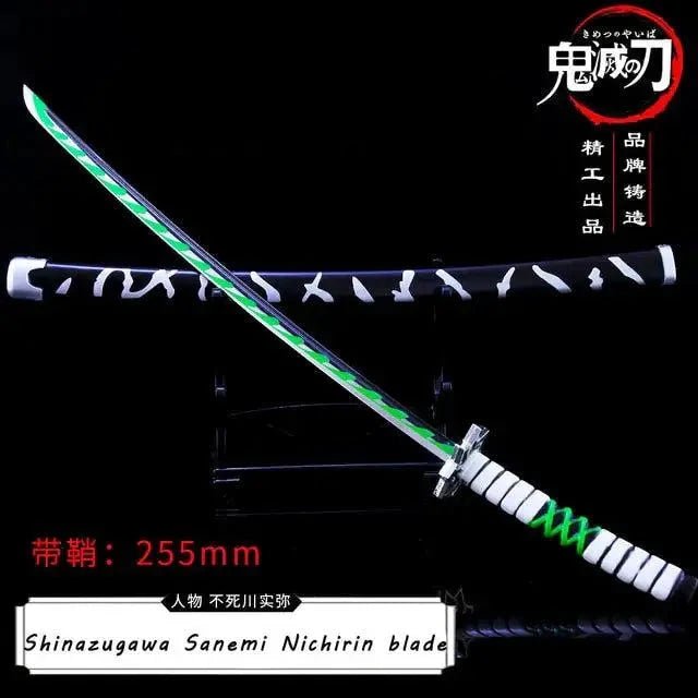 Mandotos Zenitsu Agatsuma katana toy with detailed handle and blade, designed for collectors and fans of Demon Slayer.