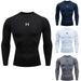 Men Running Compression T-shirt Long sleeves Sport Tees Gym Fitness Sweatshirt Male Jogging Tracksuit Homme Athletic Shirt Tops - MANDOTOS