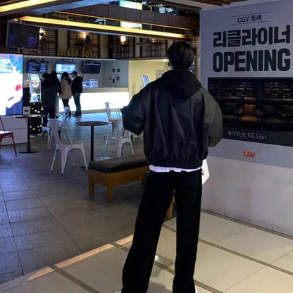 Men's Hooded Leather Jackets - MANDOTOS