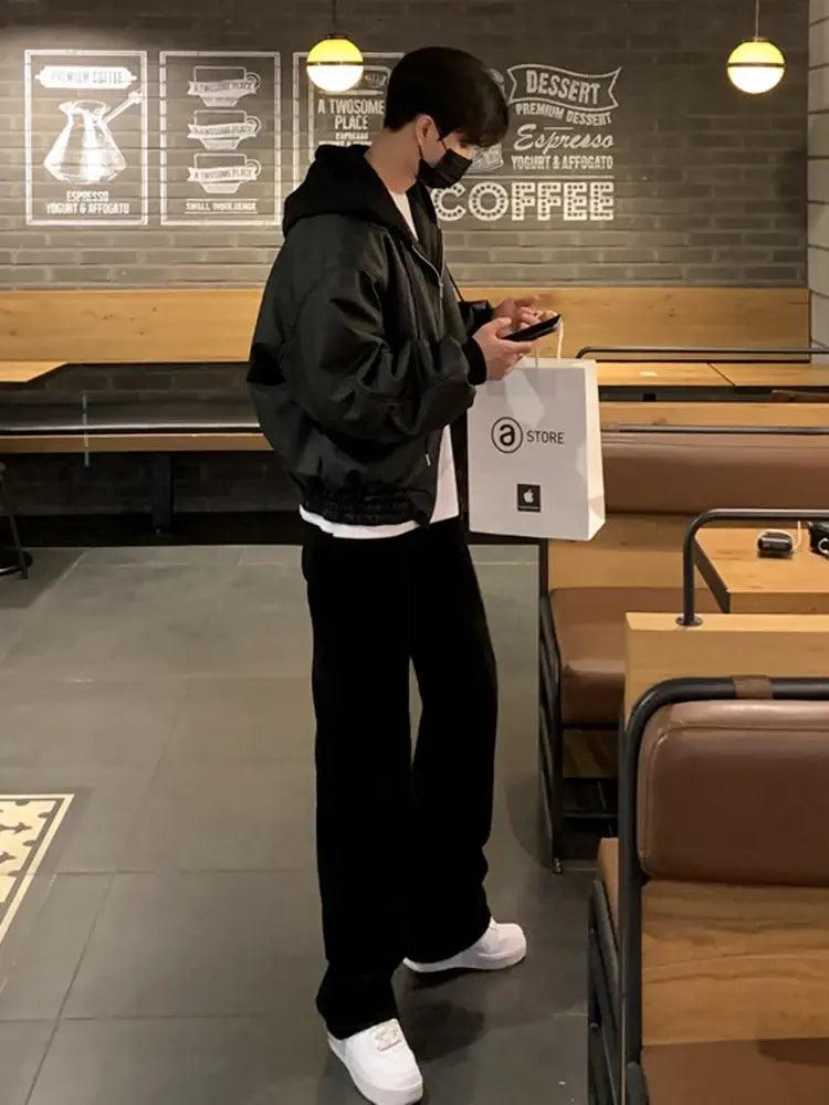 Men's Hooded Leather Jackets - MANDOTOS