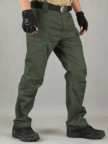 Men's Outdoor Multi Functional Tactical Pants, Multi Pocket Outdoor Hiking Sweatpants, Water-repellent, wear-resistant - MANDOTOS