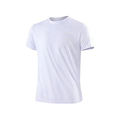 Men's Quick Dry Short Sleeve Gym Running Moisture Wicking Round Neck T-Shirt Training Exercise Gym Sport Shirt Tops Lightweight - MANDOTOS