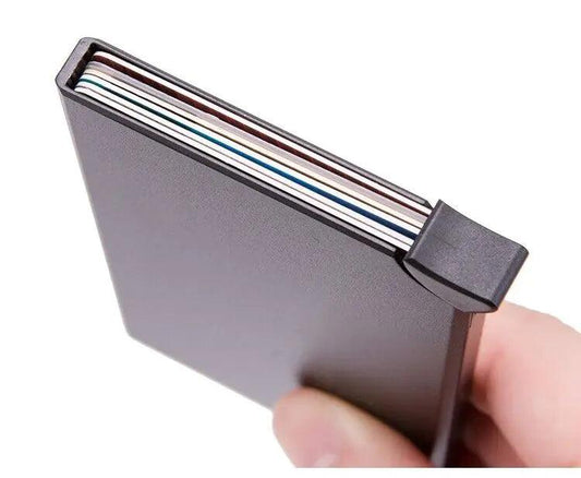 Men's RFID Slim Carbon Fiber Money Clip & Card Holder - MANDOTOS