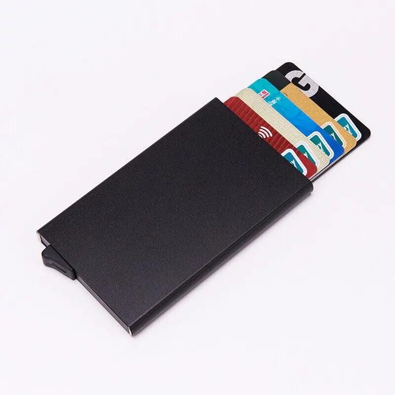Men's RFID Slim Carbon Fiber Money Clip & Card Holder - MANDOTOS