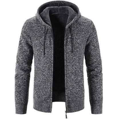 Men's Stylish Fleece Cardigan Jacket - MANDOTOS