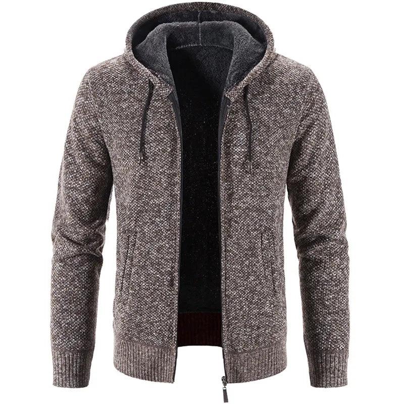 Men's Stylish Fleece Cardigan Jacket - MANDOTOS
