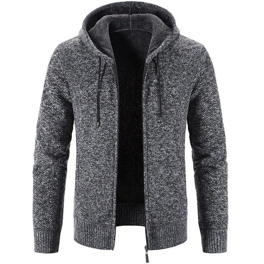 Men's Stylish Fleece Cardigan Jacket - MANDOTOS