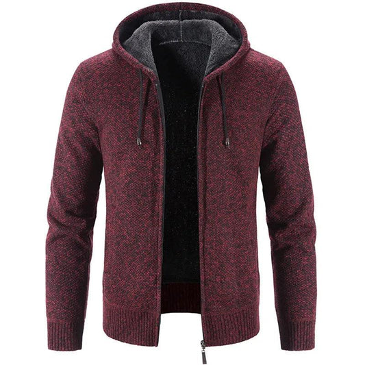 Men's Stylish Fleece Cardigan Jacket - MANDOTOS