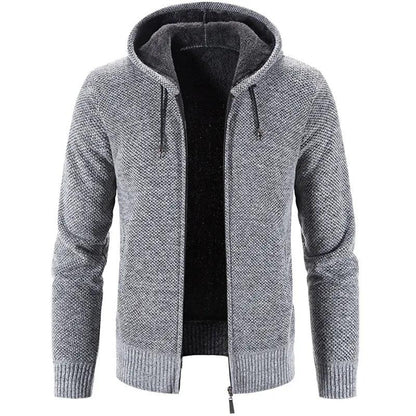 Men's Stylish Fleece Cardigan Jacket - MANDOTOS