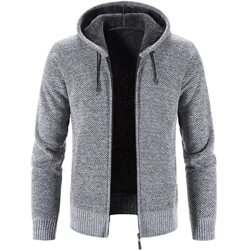Men's Stylish Fleece Cardigan Jacket - MANDOTOS