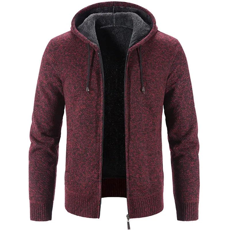 Men's Stylish Fleece Cardigan Jacket - MANDOTOS