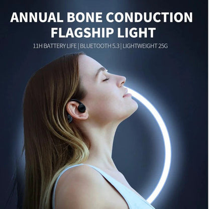 Xiaomi Mijia Bone Conduction Earphones with Bluetooth 5.3, waterproof design, sport-ready headphones for running and driving.