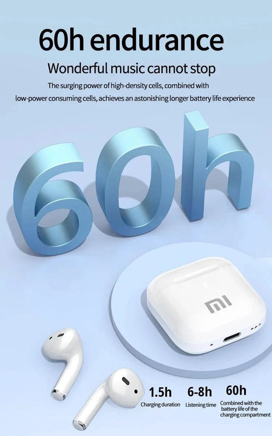 MIJIA Xiaomi AP05 true wireless earbuds with HIFI stereo sound, Bluetooth 5.3, sport design, and built-in microphone for Android and iOS.