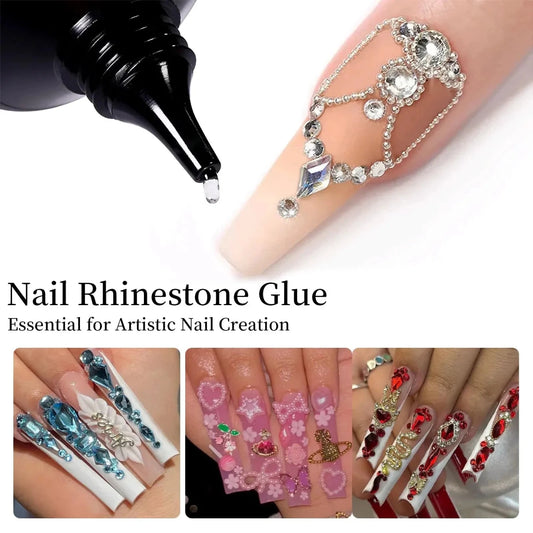 Mandotos 30g nail rhinestone glue gel from Misscheering for 3D nail charms, clear adhesive for nail art and decoration.