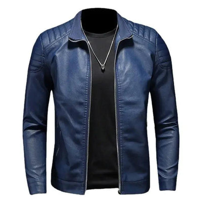 Motorcycle Leather Jacket Men - MANDOTOS