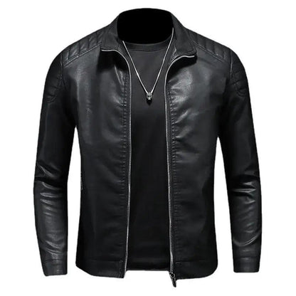 Motorcycle Leather Jacket Men - MANDOTOS