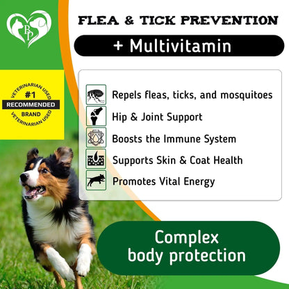 Natural Flea & Tick Defense Chews for Dogs - MANDOTOS
