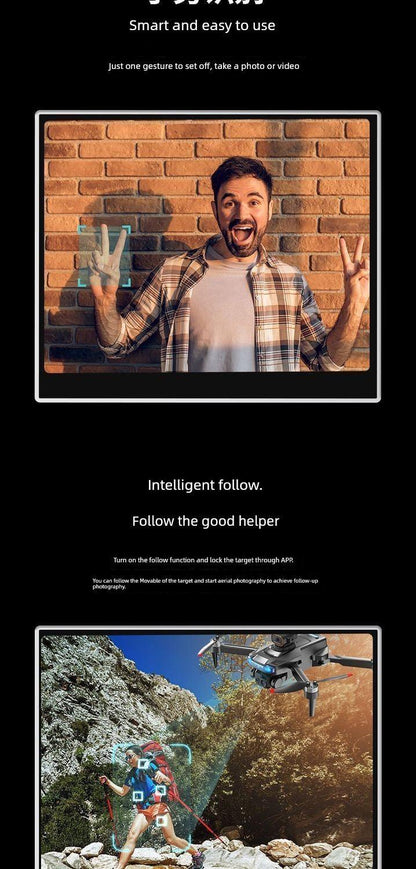 New Arrival Outdoor Drone for Aerial Photography HD Professional Remote Control Aircraft Elementary School Student Small Aircraft Kids Helicopter - MANDOTOS