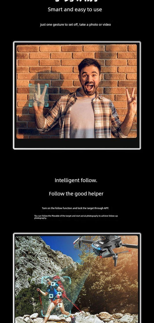 New Arrival Outdoor Drone for Aerial Photography HD Professional Remote Control Aircraft Elementary School Student Small Aircraft Kids Helicopter - MANDOTOS