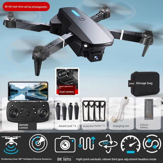 New Arrival Outdoor Drone for Aerial Photography HD Professional Remote Control Aircraft Elementary School Student Small Aircraft Kids Helicopter - MANDOTOS