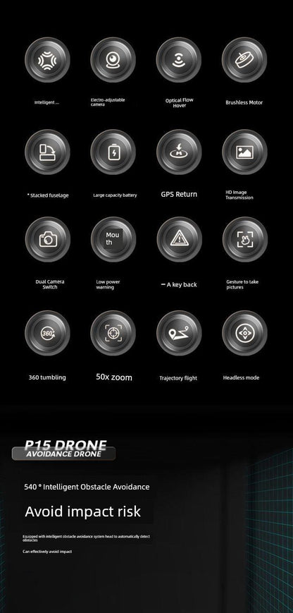 New Arrival Outdoor Drone for Aerial Photography HD Professional Remote Control Aircraft Elementary School Student Small Aircraft Kids Helicopter - MANDOTOS