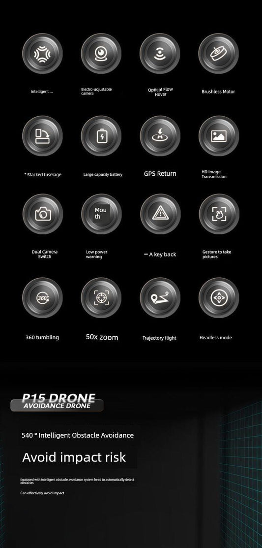 New Arrival Outdoor Drone for Aerial Photography HD Professional Remote Control Aircraft Elementary School Student Small Aircraft Kids Helicopter - MANDOTOS