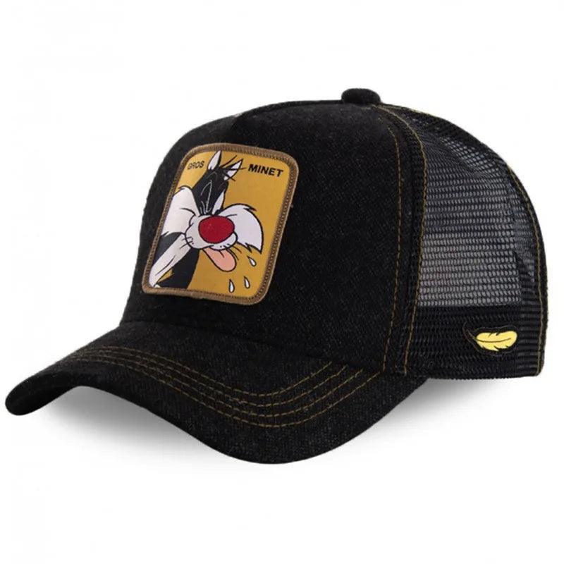 New Brand Anime BUNNY TAZ DUCK Snapback Cap Cotton Baseball Cap Men Women Hip Hop Dad Mesh Hat Trucker Dropshipping - MANDOTOS