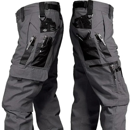 New Tactical Work Pants Men Outdoor Cargo Trousers Multi-pocket Waterproof Pant Autumn Spring Outdoor Workwear Hiking Trousers - MANDOTOS