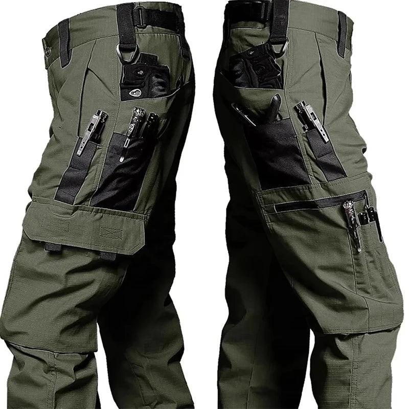 New Tactical Work Pants Men Outdoor Cargo Trousers Multi-pocket Waterproof Pant Autumn Spring Outdoor Workwear Hiking Trousers - MANDOTOS