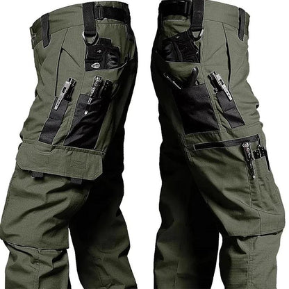New Tactical Work Pants Men Outdoor Cargo Trousers Multi-pocket Waterproof Pant Autumn Spring Outdoor Workwear Hiking Trousers - MANDOTOS