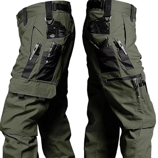 New Tactical Work Pants Men Outdoor Cargo Trousers Multi-pocket Waterproof Pant Autumn Spring Outdoor Workwear Hiking Trousers - MANDOTOS