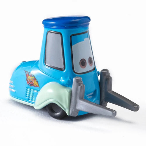 Disney Pixar Cars 1:55 metal alloy diecast toy car set featuring Lightning McQueen, Mater, Jackson Storm, and The King.