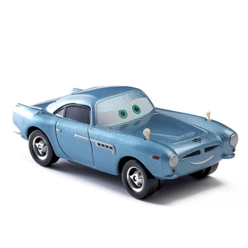 Disney Pixar Cars diecast toy car setIncluding Lightning McQueen, Mater, Jackson Storm, and The King in 1:55 metal alloy.