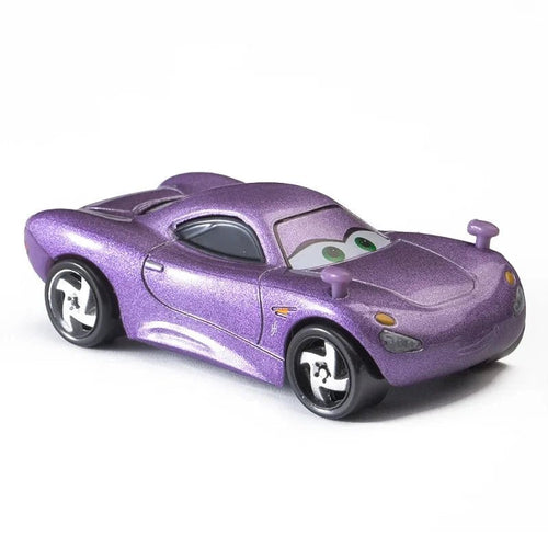 Set of Disney Pixar Cars 1:55 diecast metal alloy toy cars featuring Lightning McQueen, Mater, Jackson Storm, and The King.