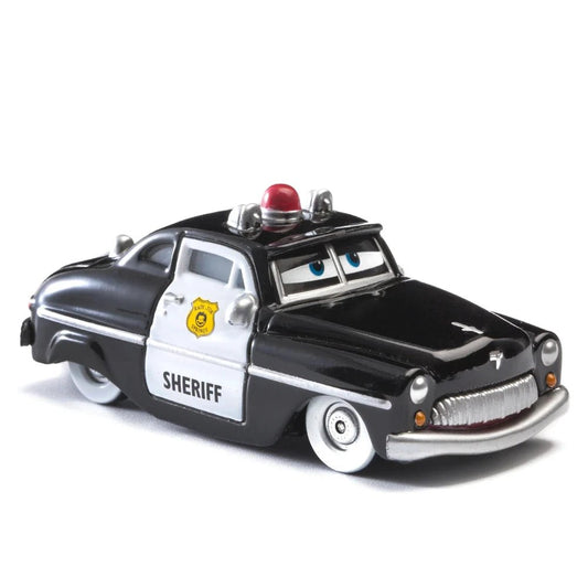Disney Pixar Cars 1:55 metal alloy diecast toy car set featuring Lightning McQueen, Mater, Jackson Storm, and The King.