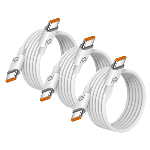 NNBILI 3-pack universal 120W fast charger cables with dual Type-C connectors for iPhone 15, Samsung, Huawei fast charging and data transfer.
