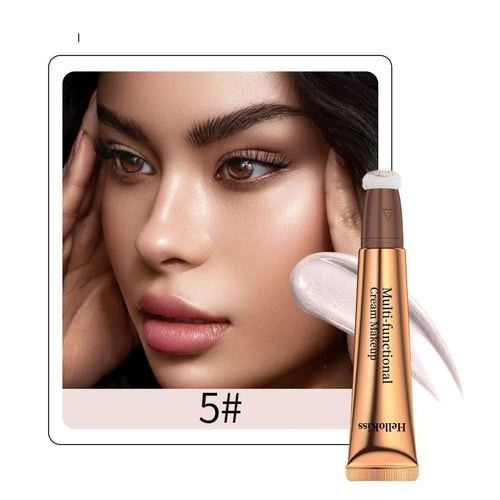 Highlight shading pen with liquid formula and sponge head for contour and shadow makeup application.